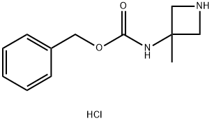 benzyl N-(3-methylazetidin-3-yl)carbamate hydrochloride Struktur