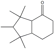 4H-Inden-4-one, octahydro-1,1,2,3,3-pentamethyl- Struktur