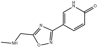 5-(5-((methylamino)methyl)-1,2,4-oxadiazol-3-yl)pyridin-2-ol Struktur