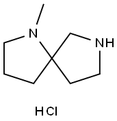 1-methyl-1,7-diazaspiro[4.4]nonane dihydrochloride Struktur