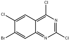 7-Bromo-2,4,6-trichloroquinazoline Struktur