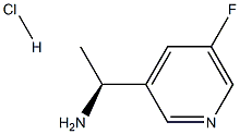 (S)-1-(5-Fluoropyridin-3-yl)ethanamine hydrochloride Struktur