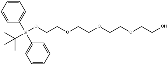 2,2-dimethyl-3,3-diphenyl-4,7,10,13-tetraoxa-3-silapentadecan-15-ol Struktur