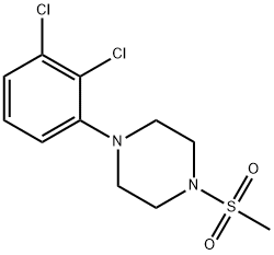 1-(2,3-dichlorophenyl)-4-(methylsulfonyl)piperazine Struktur