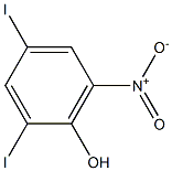 Phenol, 2,4-diiodo-6-nitro- Struktur