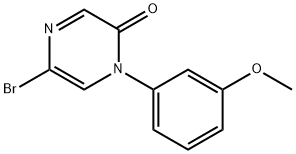 5-Bromo-1-(3-methoxyphenyl)pyrazin-2(1H)-one Struktur