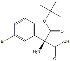 Boc-(R)-2-amino-2-(3-bromophenyl)acetic acid Struktur