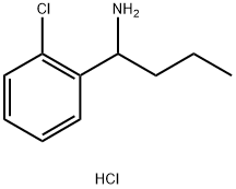 1-(2-chlorophenyl)butan-1-amine hydrochloride Struktur