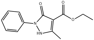 5-Methyl-3-oxo-2-phenyl-2,3-dihydro-1H-pyrazole-4-carboxylic acid ethyl ester Struktur