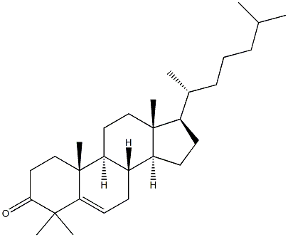 Cholest-5-en-3-one,4,4-dimethyl- Struktur