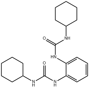 1-cyclohexyl-3-[2-(cyclohexylcarbamoylamino)phenyl]urea Struktur