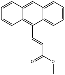 2-Propenoic acid,3-(9-anthracenyl)-, methyl ester, (2E)- Struktur