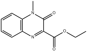 2-Quinoxalinecarboxylicacid, 3,4-dihydro-4-methyl-3-oxo-, ethyl ester Struktur