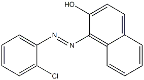 2-Naphthalenol,1-[2-(2-chlorophenyl)diazenyl]- Struktur