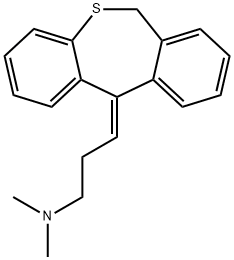 (3Z)-3-(6H-benzo[c][1]benzothiepin-11-ylidene)-N,N-dimethylpropan-1-amine Struktur