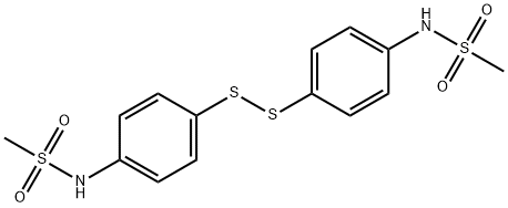 N-[4-[[4-(methanesulfonamido)phenyl]disulfanyl]phenyl]methanesulfonamide Structure