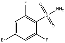 4-Bromo-2,6-difluorobenzene sulfonamide Struktur