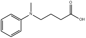 Butanoic acid, 4-(methylphenylamino)- Struktur