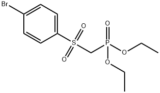 DIETHYL (((4-BROMOPHENYL)SULFONYL)METHYL)PHOSPHONATE Struktur