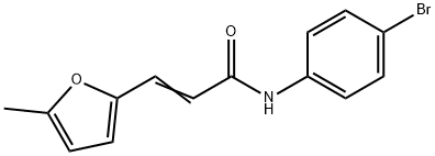 (E)-N-(4-bromophenyl)-3-(5-methylfuran-2-yl)acrylamide Struktur