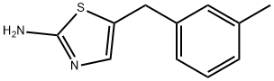 5-[(3-methylphenyl)methyl]-1,3-thiazol-2-amine Struktur