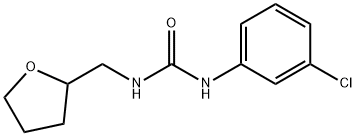 1-(3-chlorophenyl)-3-(oxolan-2-ylmethyl)urea Struktur