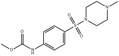 methyl (4-((4-methylpiperazin-1-yl)sulfonyl)phenyl)carbamate Struktur