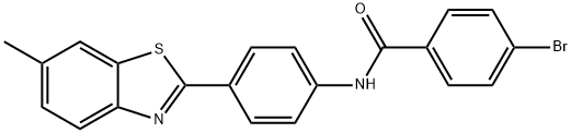 4-bromo-N-(4-(6-methylbenzo[d]thiazol-2-yl)phenyl)benzamide Struktur