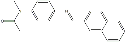 N-methyl-N-{4-[(2-naphthylmethylene)amino]phenyl}acetamide Struktur