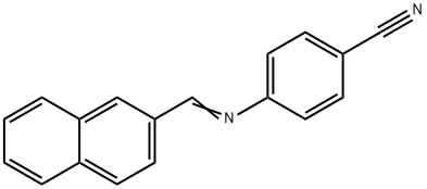 4-[(2-naphthylmethylene)amino]benzonitrile Struktur