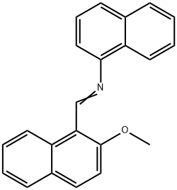 N-[(2-methoxy-1-naphthyl)methylene]-1-naphthalenamine Struktur