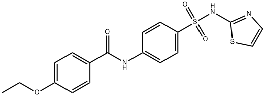 4-ethoxy-N-(4-(N-(thiazol-2-yl)sulfamoyl)phenyl)benzamide Struktur