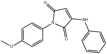 1-(4-methoxyphenyl)-3-(phenylamino)-1H-pyrrole-2,5-dione Struktur