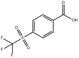 Benzoic acid, 4-[(trifluoromethyl)sulfonyl]- Struktur