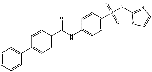 N-(4-(N-(thiazol-2-yl)sulfamoyl)phenyl)-[1,1-biphenyl]-4-carboxamide Struktur