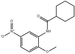 N-(2-methoxy-5-nitrophenyl)cyclohexanecarboxamide Struktur