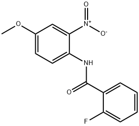 2-fluoro-N-(4-methoxy-2-nitrophenyl)benzamide Struktur