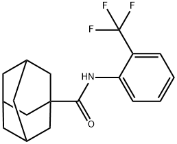 N-[2-(trifluoromethyl)phenyl]adamantane-1-carboxamide Struktur