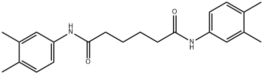 N,N'-bis(3,4-dimethylphenyl)hexanediamide Struktur