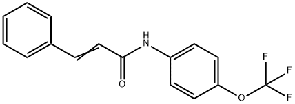 3-phenyl-N-[4-(trifluoromethoxy)phenyl]acrylamide Struktur