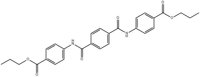 dipropyl 4,4'-[1,4-phenylenebis(carbonylimino)]dibenzoate Struktur