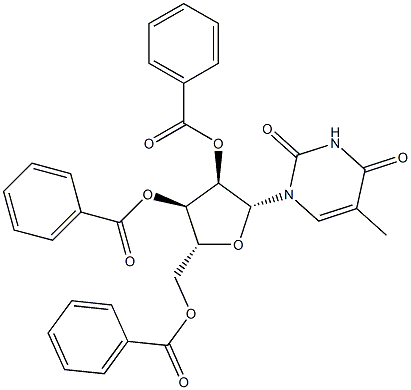 Uridine, 5-methyl-, 2',3',5'-tribenzoate