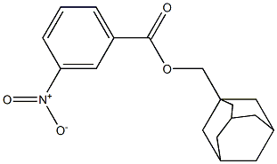 3-Nitro-benzoic acid adamantan-1-ylmethyl ester Struktur