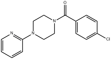 (4-chlorophenyl)(4-(pyridin-2-yl)piperazin-1-yl)methanone Struktur