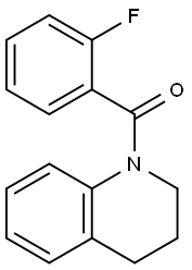 3,4-dihydro-2H-quinolin-1-yl-(2-fluorophenyl)methanone Struktur