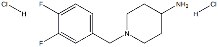 1-(3,4-Difluorobenzyl)piperidin-4-aminedihydrochloride Struktur