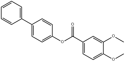 biphenyl-4-yl 3,4-dimethoxybenzoate Struktur