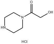 2-hydroxy-1-piperazin-1-ylethanone:hydrochloride Struktur