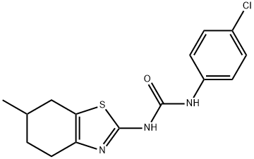 1-(4-chlorophenyl)-3-(6-methyl-4,5,6,7-tetrahydrobenzo[d]thiazol-2-yl)urea Struktur