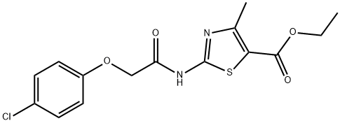 ethyl 2-(2-(4-chlorophenoxy)acetamido)-4-methylthiazole-5-carboxylate Struktur